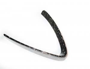 Alfa Romeo Stelvio Front V Shield Grill Frame - Carbon Fiber - Forged Carbon - Feroce Carbon